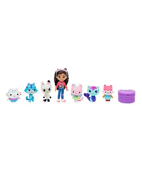 Gabby's Dollhouse, Purr-ific Plush Toys 2-Pack with Cakey Cat and Mercat,  Kids Toys for Ages 3 and up