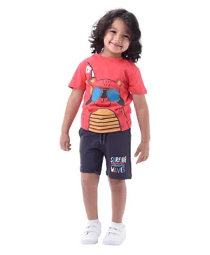 Victor and Jane Boys 2-Piece Set With Short Sleeve T-Shirt & Shorts - Multi