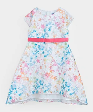 R&B Kids Floral A-Line Dress - Multicolor