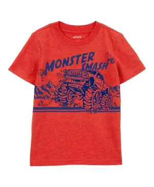 Carter's - Monster Smash Graphic T-Shirt - Red