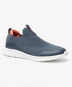 Oaklan By Shoexpress - Textured Sports Shoes - Navy