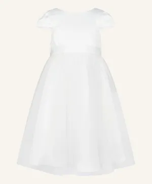فستان وصيفة العروس من مونسون تشيلدرن بقماش التول - أبيض