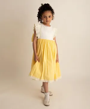 Kholud Kids Children's dress-Yellow