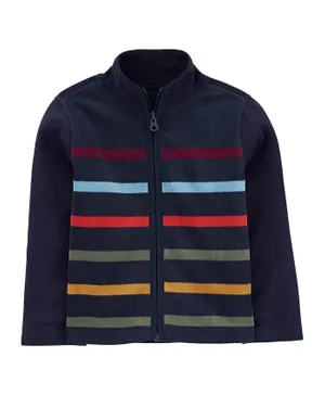 OshKosh B'Gosh Stripe Fleece Jacket - Blue