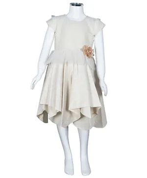 Finelook - Girl Floral Dress - Cream