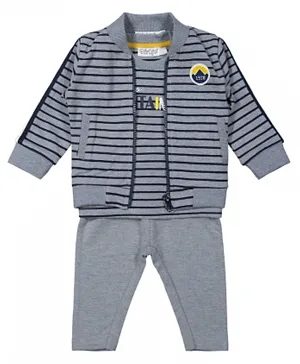 Dirkje 3 Piece Babysuit Trousers Set - Grey
