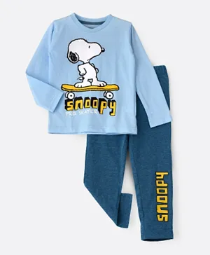 UrbanHaul X Peanuts Snoopy Pyjama Set - Blue