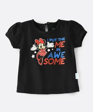 Disney Awesome Minnie Mouse T-Shirt - Black
