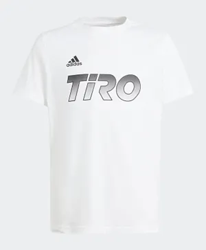 adidas Junior House of Tiro Aeroready Graphic T-Shirt - White