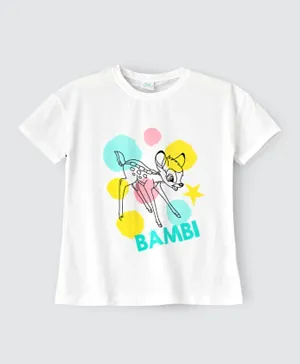 Disney Bambi Graphic Tee - White