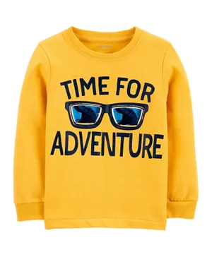 OshKosh B'Gosh Time For Adventure Snow Yarn Tee - Yellow