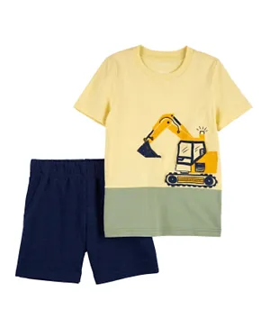 Carter's 2 Piece Construction T-Shirt & Shorts Set - Yellow