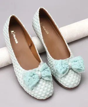 Pine Kids Belly Shoes - Mint Green