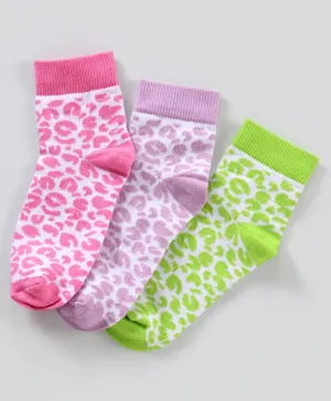 Pine Kids Regular Length Non-Terry Anti-Microbial Socks Pack of 3 - Assorted