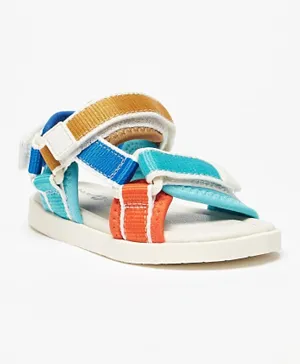 Barefeet - Colourblock Floaters with Hook and Loop Closure - Multicolor