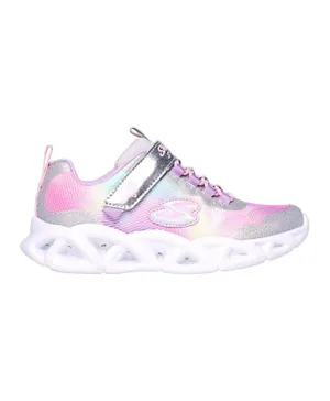Skechers S Lights Twisty Brights 2.0 Light Up Shoes - Pink/Silver