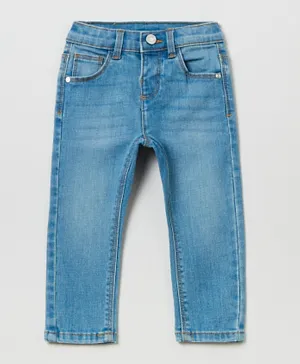 او في اس جينز بالطول الكامل مع خمس جيوب - أزرق