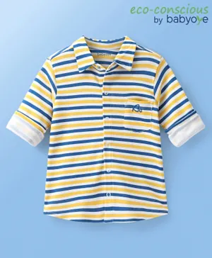 Babyoye 100% Cotton With Eco Jiva Finish Full Sleeves Shirt- Multicolor