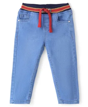 بيبي هاغ - بنطال جينز رياضي بطول كامل - أزرق فاتح