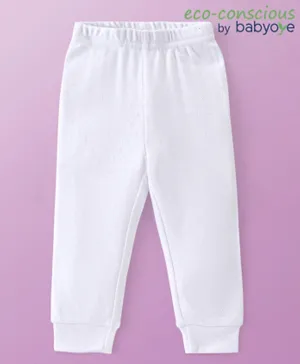 Babyoye Cotton Full  Thermal Inner Wear Pant - White