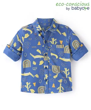 بيبي هاغ - قميص بطبعات - ازرق