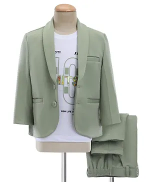بيبي هاغ - بدلة حفلة باكمام كاملة - اخضر