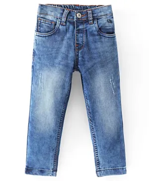 بيبي هاج - بنطال جينز سادة - أزرق