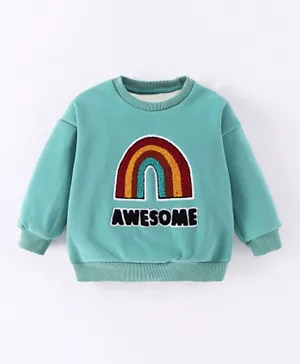 SAPS Awesome Patched Sweatshirt - Blue