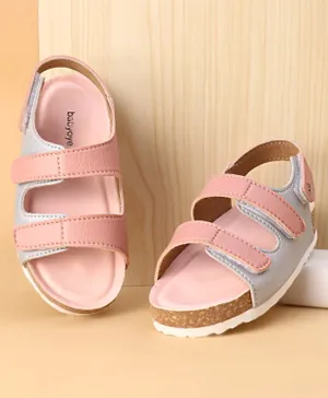 Babyoye Sandals  with Velcro Closure - Pink