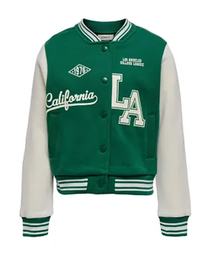 Only Kids Front Button Jacket - Green