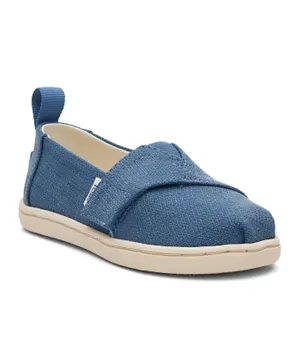 TOMS Eco Woven Tiny Alpargata Shoes - Ocean Blue