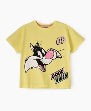 UrbanHaul X Warner Bros Looney Tunes T-Shirt - Yellow