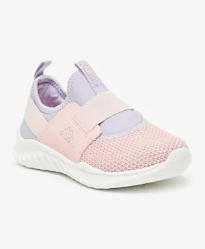 Kappa - Girls' Colourblock Slip-On Walking Shoes with Pull Tabs - Pink