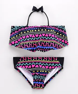 مينوتي ملابس سباحة مطبوعة بالكامل - قطعتين - متعدد الألوان