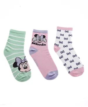 Comic Kids By UrbanHaul - Mickey & Friends Pack of 3 Socks for Girls - Multi Colour