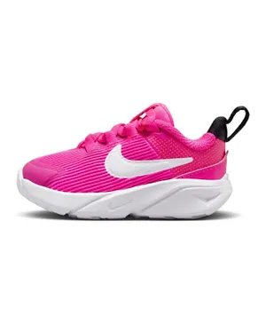 Nike Star Runner 4 Elastic Lace Shoes - Fierce Pink/Playful Pink/White/Black
