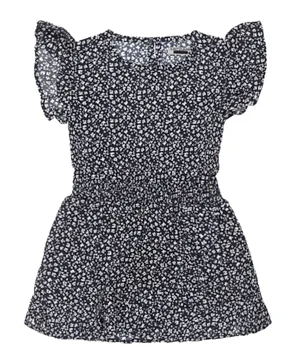 دي جي داتشجينز فستان بأكمام واسعة - أسود