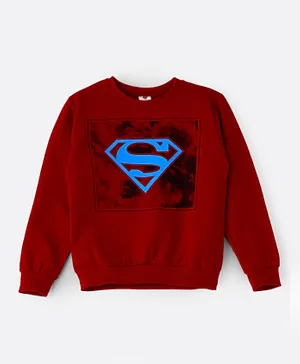 Warner Bros Superman Sweatshirt-red