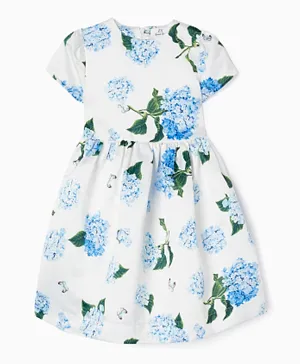 زيبي - فستان بطبعة زهور - أزرق