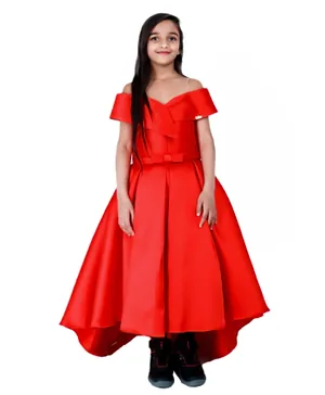 فستان مناسبات للأطفال من أكاس - أحمر