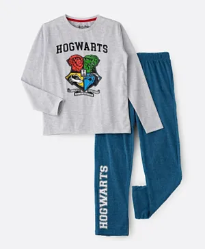 UrbanHaul X Harry Potter Pyjama Set - Grey & Blue