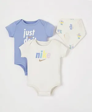 Nike 2 Pack Just Do It Bodysuits with Bib - Multicolor