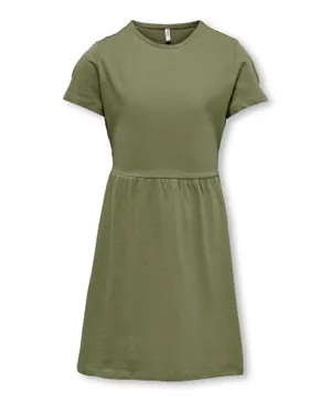 أونلي كيدز فستان  - أخضر