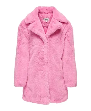 Only Kids Evelin Fur Coat - Rosebloom