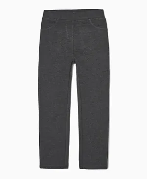 Zippy Pocketed Cozy Pants - Dark Grey