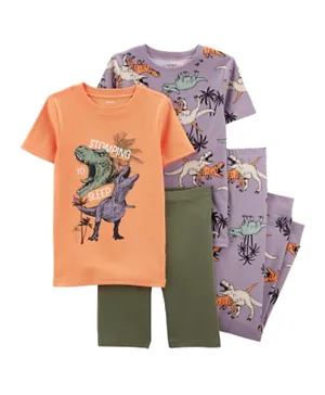 Carter's 2 Pack Dinosaur Snug Fit Pajamas Set - Multicolor