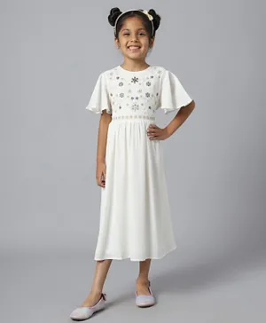 بيفرلي هيلز بولو كلوب - فستان بطبعة زهور - أبيض