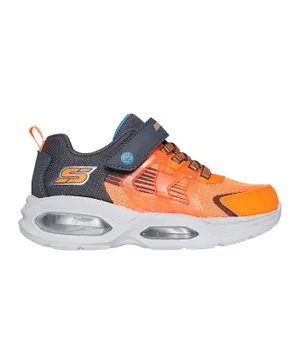 سكيتشرز - أس لايتس بريزماترونز حذاء مضيء - برتقالي ورمادي