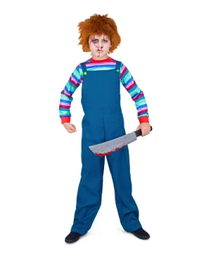 Mad Toys Killer Doll Overall with Top Halloween Costume - Blue