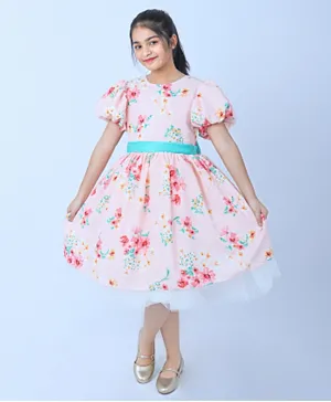 فستان مناسبات للأطفال من أكاس - وردي